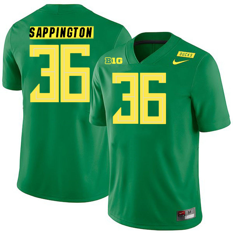 Atticus Sappington Oregon Jersey,Oregon Ducks Football Uniforms Youth-Alternate Green